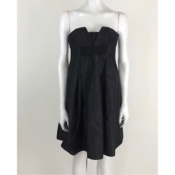 Tara Jarmon Size 38 US 6 Silk Strapless Dress - Picture 1 of 6